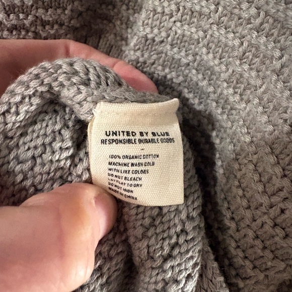 United By Blue Textured Gray Turtleneck Sweater Dress - Picture 4 of 4